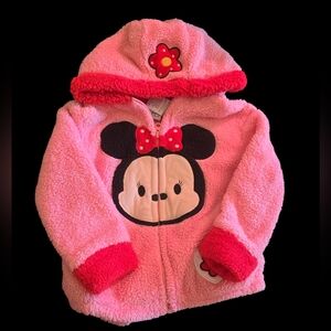 Disney Tsum Tsum Minnie Mouse Sherpa Zip Hoodie – Size 4T